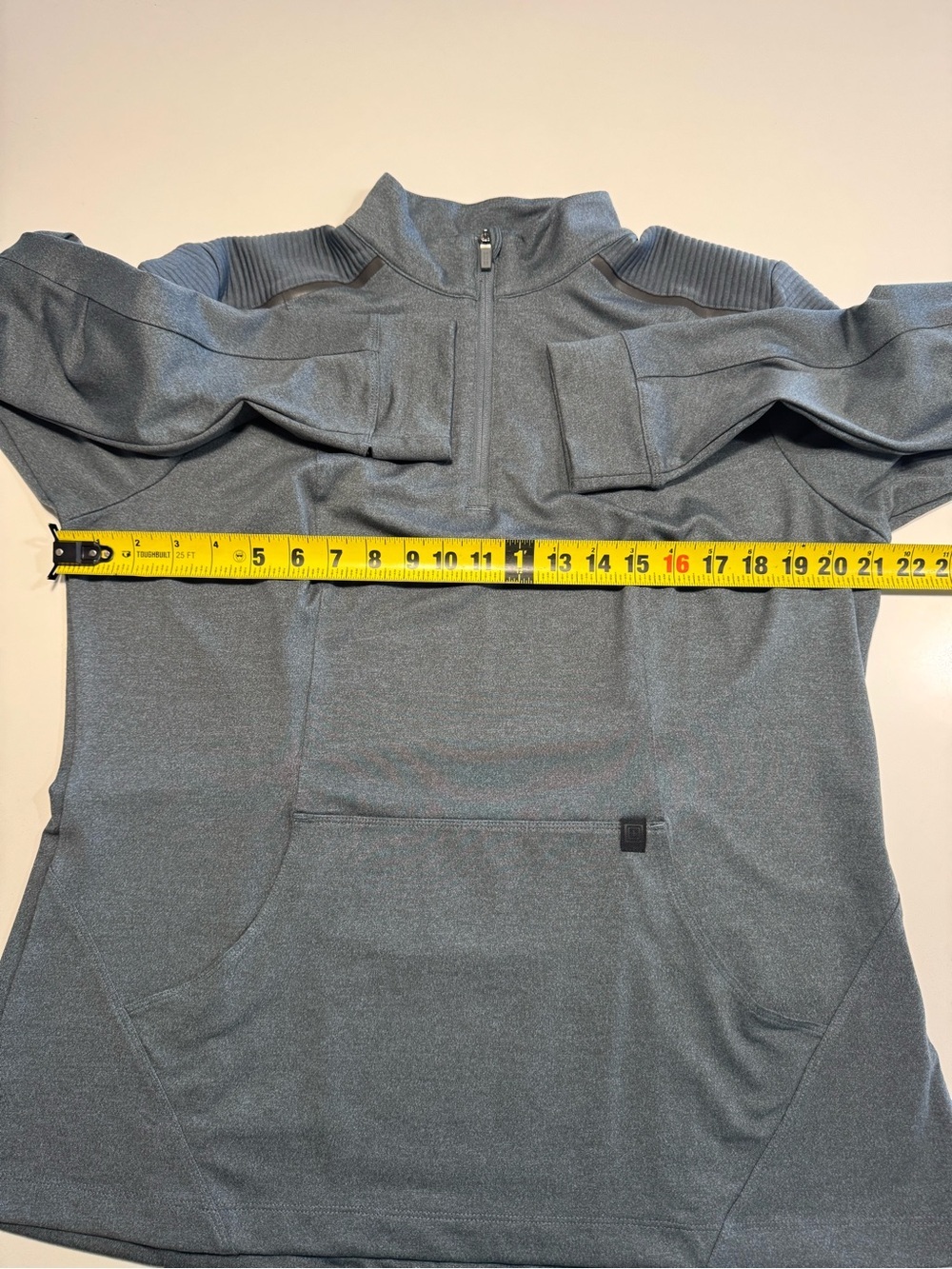 5.11 Tactical Tessa Womens Fitness 1/4 Zip Pullover Dark Heather Gray Size XLG - Picture 11 of 13